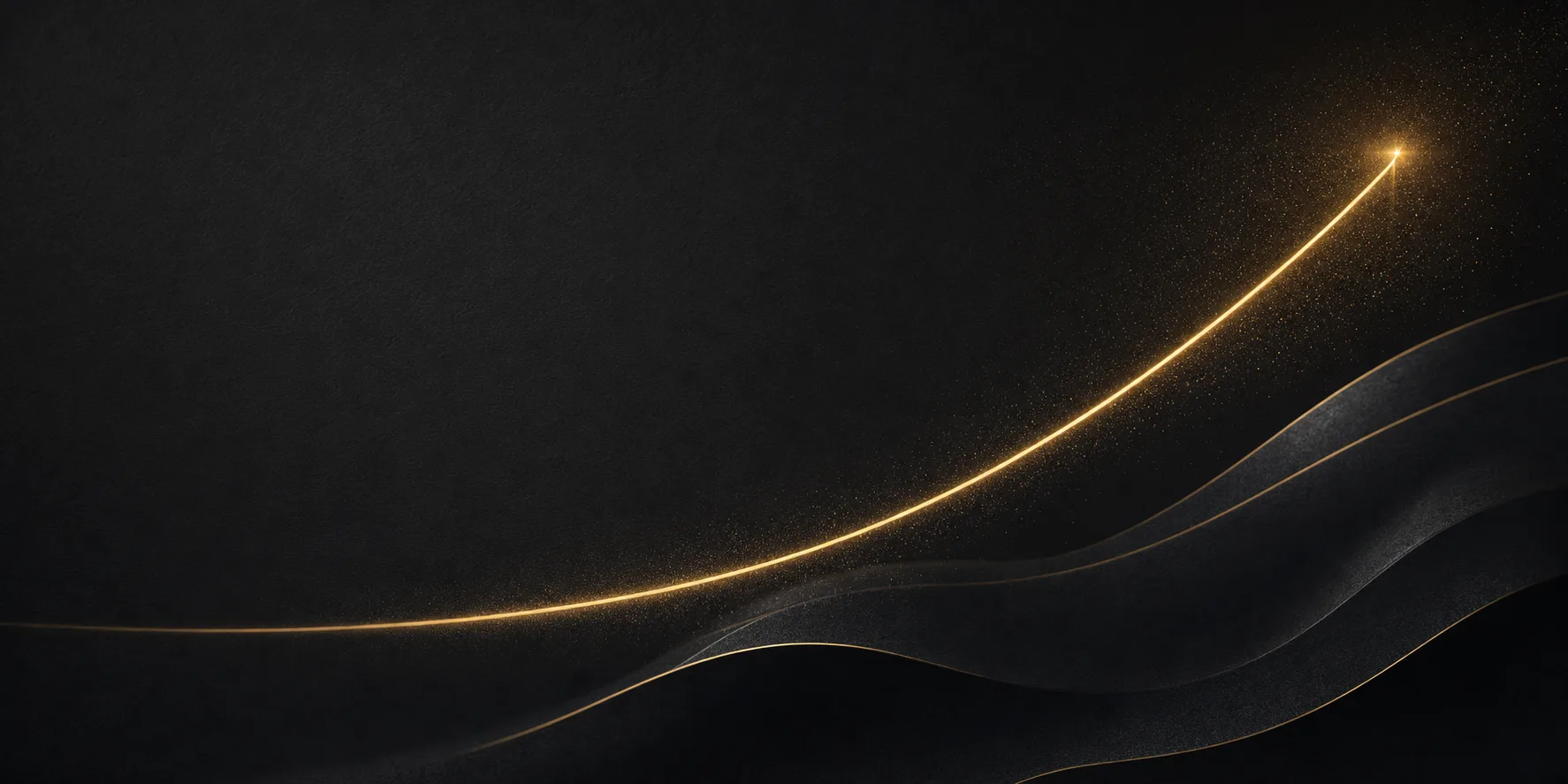Abstract representation of long-term financial growth